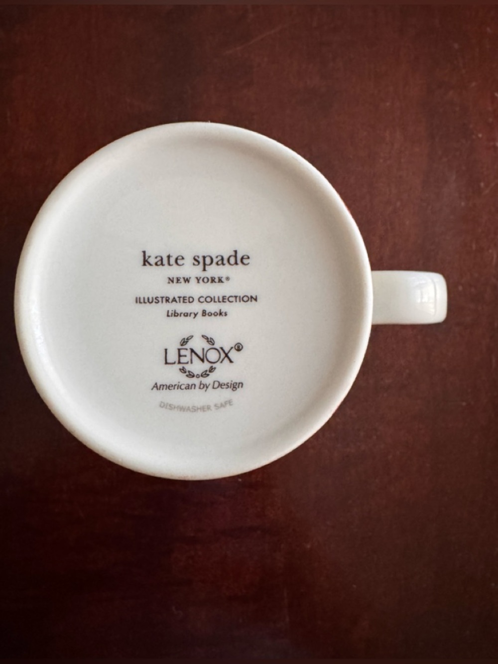 Kate Spade x Lenox Mug Illustrated Collection Library Books    Classic Colorful - Picture 2 of 10